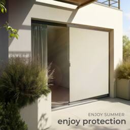 tectake Vertical Awning Eloise in Beige - Size: 120 cm x 250 cm - thumbnail 7