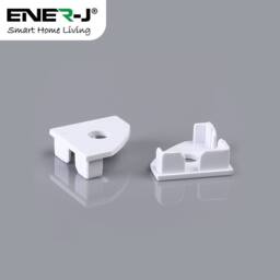 ENER-J 25x17.5mm Corner Aluminium LED Profile with PC Cover 2m (4) in White - thumbnail 3