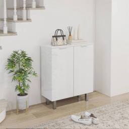 Nordara High Gloss Shoe Storage Cabinet with Soft Close Hinges Adjustable in White - Size: 100 cm x 15 cm - thumbnail 3