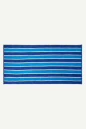 Homescapes Blue Stripe 100% Cotton Beach Towel - thumbnail 2