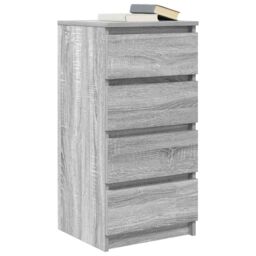 Berkfield Home Sideboard Grey Sonoma 37.5x35x76 cm Engineered Wood - thumbnail 4