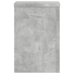 Berkfield Home Plant Stands 2 pcs Concrete Grey 20x20x30 cm Engineered Wood - Size: 20 x 20 x 30 cm - thumbnail 6