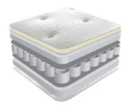 Sareer Furniture Limited Latex Pocket Mattress in White - Size: Single - thumbnail 4