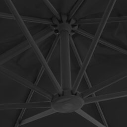 Berkfield Home Outdoor Umbrella with Portable Base Anthracite in Grey - thumbnail 5