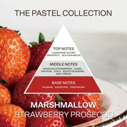 French Connection Strawberry Prosecco 130G Candle & 100ML Reed Diffuser Gift Set Pastel Range in Baby Pink - Size: 2 Pack - thumbnail 4