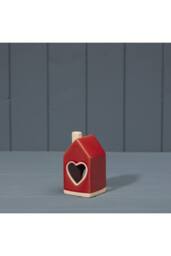 KDMD Red Classic Ceramic House Tealight - thumbnail 2