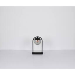 Netlighting Michael Outdoor Pedestal Light Black IP44 Smoke Glass Shade 1x E27 - thumbnail 6