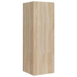 Berkfield Home 5 Piece TV Cabinet Set Sonoma Oak Engineered Wood in Light Oak - thumbnail 7