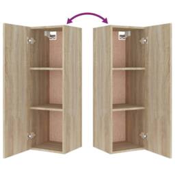 Berkfield Home 5 Piece TV Cabinet Set Sonoma Oak Engineered Wood in Light Oak - thumbnail 9
