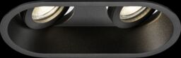 Netlighting Knightsbridge Dipa Twin Tilt Round AntiGlare Downlight Black DIC2TRB - thumbnail 1