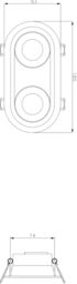 Netlighting Knightsbridge Dipa Twin Tilt Round AntiGlare Downlight Black DIC2TRB - thumbnail 2