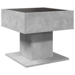 Berkfield Home Coffee Table with LED Concrete Grey 50x50x45 cm Engineered Wood - Size: 50 x 50 x 45 cm - thumbnail 8