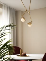 Nordlux Modern Indoor Wall Light Brass Metal G9 Hand Blown Glass - No, IP20 in Gold - thumbnail 6