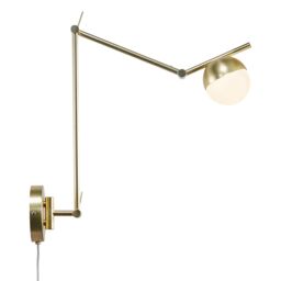 Nordlux Modern Indoor Wall Light Brass Metal G9 Hand Blown Glass - No, IP20 in Gold - thumbnail 2