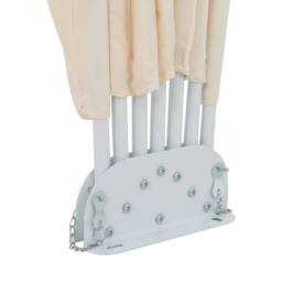 Berkfield Home Collapsible Terrace Side Awning Cream 200 cm - thumbnail 7