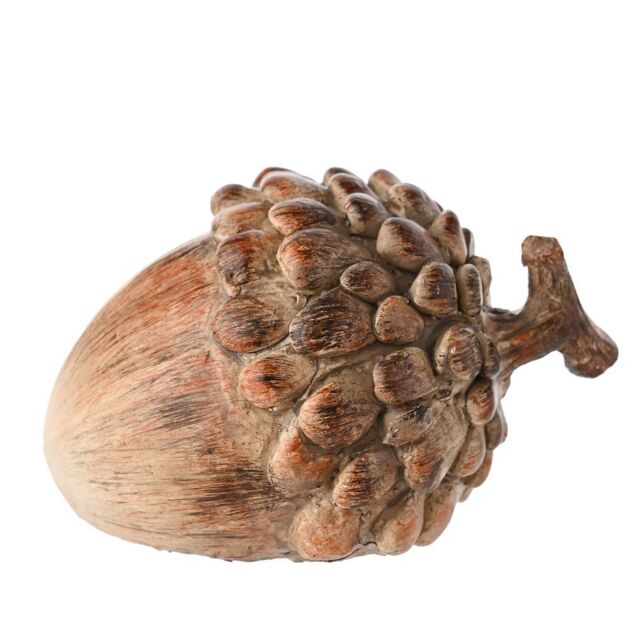 Country Living Autumn Harvest Wood Effect Resin Acorn in Light Brown - image 1