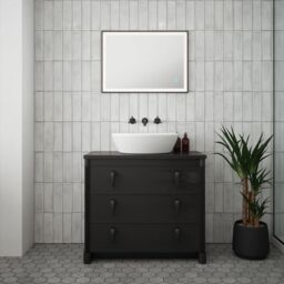 Loops 500 x 700mm IP44 MATT BLACK LED Bathroom Mirror & Demister Tunable White Border - thumbnail 5