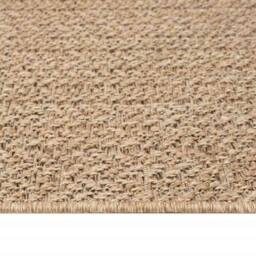 Berkfield Home Rug ZIZUR 80x200 cm Jute Look Indoor & Outdoor in Tan - Size: Medium - thumbnail 7