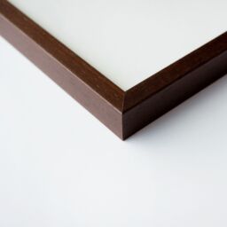nielsen Quadrum A4 Wooden Picture Frame With Protective Glass Front in Dark Brown - thumbnail 2