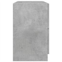 Berkfield Home Sink Cabinet Concrete Grey 78x37x59 cm Engineered Wood - Size: 78 x 37 x 59 cm - thumbnail 6