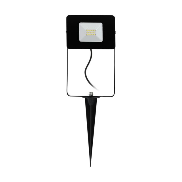 Loops IP65 Outdoor Ground Spike Light Black Aluminium 10W Built in LED Spotlight - image 1