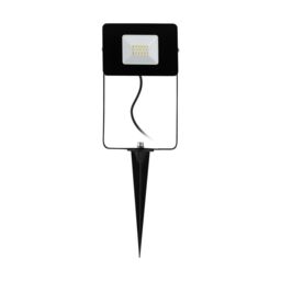 Loops IP65 Outdoor Ground Spike Light Black Aluminium 10W Built in LED Spotlight - thumbnail 1