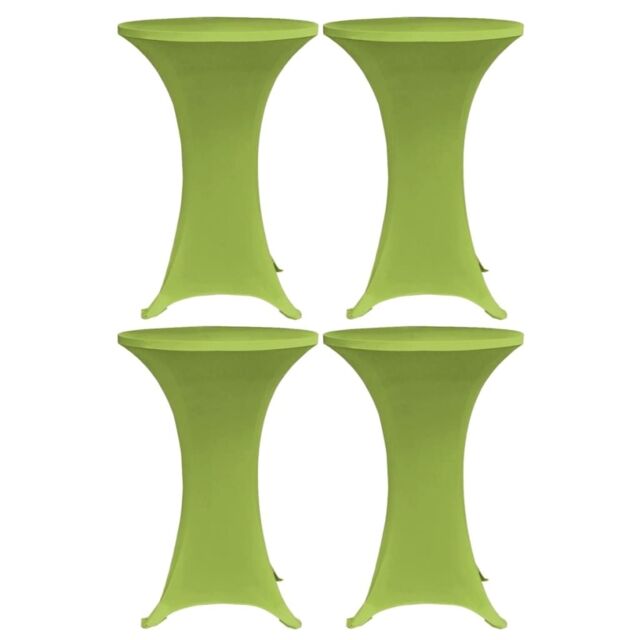 Berkfield Home Stretch Table Cover 4 pcs 60 cm Green - image 1