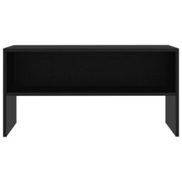 Berkfield Home TV Cabinet Black 80x40x40 cm Engineered Wood - Size: 80 x 40 x 40 cm - thumbnail 4