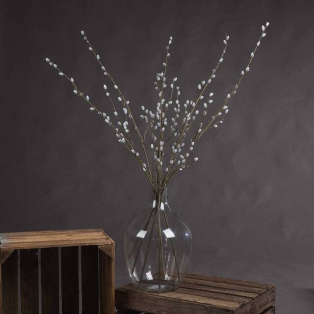 Hill Interiors Faux Pussy Willow Branch in Brown - image 1