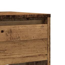 Berkfield Home Console Table Old Wood 89x41x76.5 cm Engineered Wood in Brown - thumbnail 8