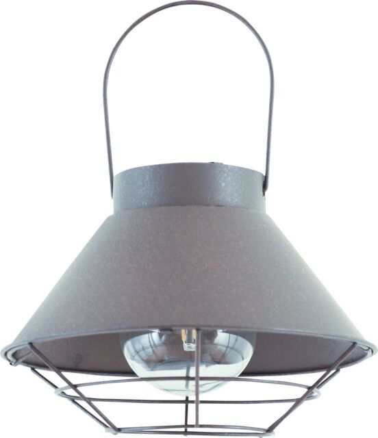 Luxform Solar Steel Wire Hanging Lantern Detroit in Brown - image 1