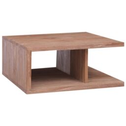 Berkfield Home Coffee Table 70x70x30 cm Solid Teak Wood in Brown - Size: 70 x 70 x 30 cm