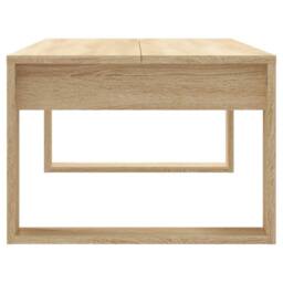 Berkfield Home Modern Coffee Table Sonoma Oak 102x50x35 cm Engineered Wood in Light Brown - Size: 102 x 50 x 35 cm - thumbnail 5