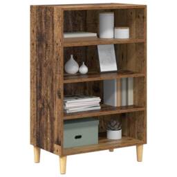 Berkfield Home Sideboard with Shelf Old wood 57 x 35 x 90 cm Engineered wood in Brown - thumbnail 1