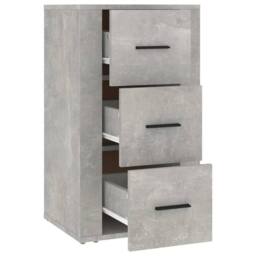 Berkfield Home Sideboard Concrete Grey 40x33x70 cm Engineered Wood - Size: 40 x 33 x 70 cm - thumbnail 4