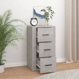 Berkfield Home Sideboard Concrete Grey 40x33x70 cm Engineered Wood - Size: 40 x 33 x 70 cm - thumbnail 6