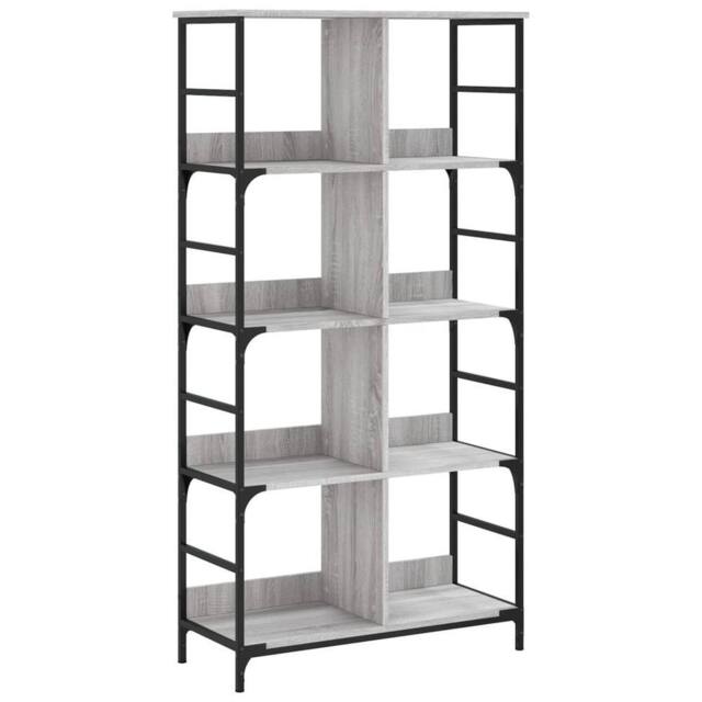 Berkfield Home Bookshelf Grey Sonoma 78.5x33x153 cm Engineered Wood - image 1