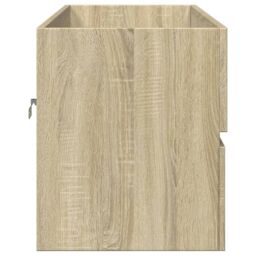 Berkfield Home Bathroom Sink Cabinet Sonoma Oak 100x38.5x45 cm Engineered Wood in Brown - thumbnail 5