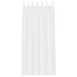Berkfield Home Curtains with Curtains 2 pcs White 140 x 245 cm Polyester - thumbnail 3