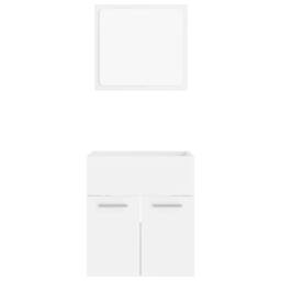 Berkfield Home Durable 2 Piece Bathroom Furniture Set White Engineered Wood - thumbnail 6