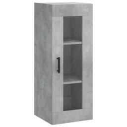 Berkfield Home Wall Mounted Cabinet Concrete Grey 34.5x34x90 cm - thumbnail 2