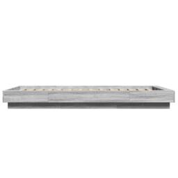 Berkfield Home Durable Bed Frame with LED Lights without Mattress Grey Sonoma 75 - thumbnail 6