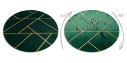 RugsX Emerald Rug in Green - Size: 160 cm diameter - thumbnail 3