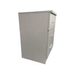 Interior Emporium Ltd 3-Drawer Bedside Table - Compact Nightstand with Storage - Modern Bedroom Furniture (Grey) in Grey - thumbnail 5