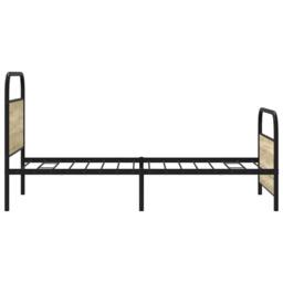 Berkfield Home Bed Frame Without Mattress 90x190 cm Single Sonoma Oak Engineered Wood in Brown - thumbnail 6