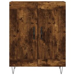 Berkfield Home Sideboard Smoked Oak 69.5x34x90 cm Engineered Wood in Brown - thumbnail 5