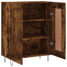 Berkfield Home Sideboard Smoked Oak 69.5x34x90 cm Engineered Wood in Brown - thumbnail 6