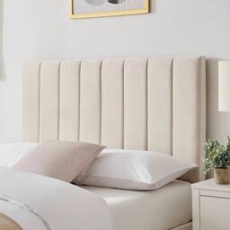 Modish Furnishing Leo Plush Cream Velvet Double 4ft 6 Ottoman Storage Bed - thumbnail 4