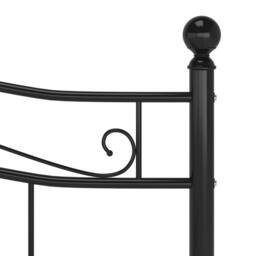 Berkfield Home Comfortable Bed Frame Black Metal 160x200 cm - thumbnail 6