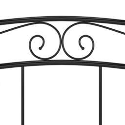 Berkfield Home Comfortable Bed Frame Black Metal 160x200 cm - thumbnail 7